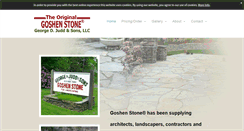 Desktop Screenshot of originalgoshenstone.com